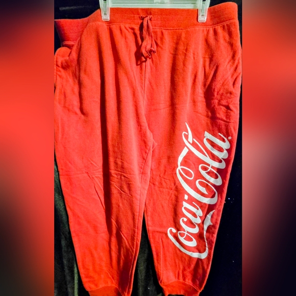 Coca-Cola Red Sweatpants - Picture 1 of 3